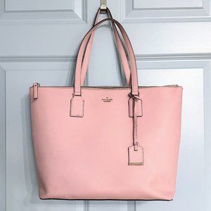 KATE SPADE Pink Cameron Street Lucie Tote Leather